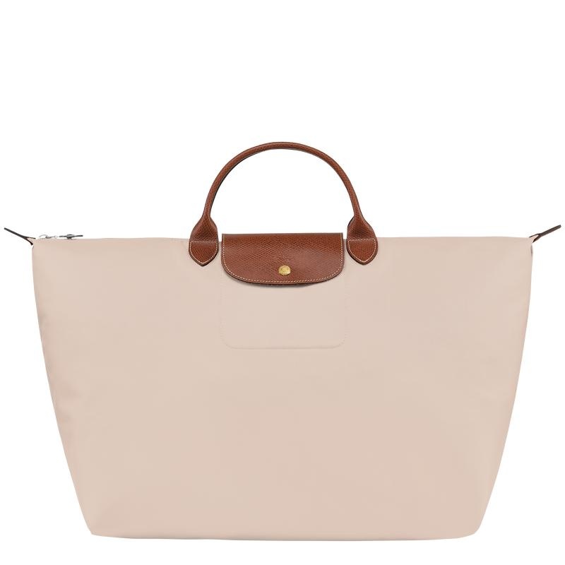 Sac de Voyage Longchamp Le Pliage Original S Femme Blanche | 6058-HVSQA