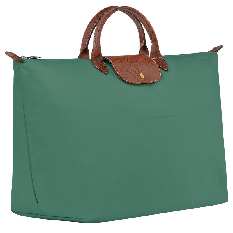 Sac de Voyage Longchamp Le Pliage Original S Femme Vert | 3590-UMWAZ