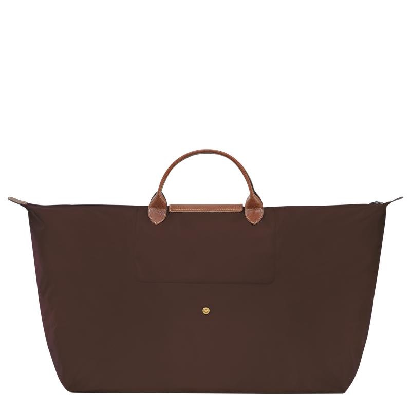 Sac de Voyage Longchamp Le Pliage Original M Femme Marron | 4816-FHYNA