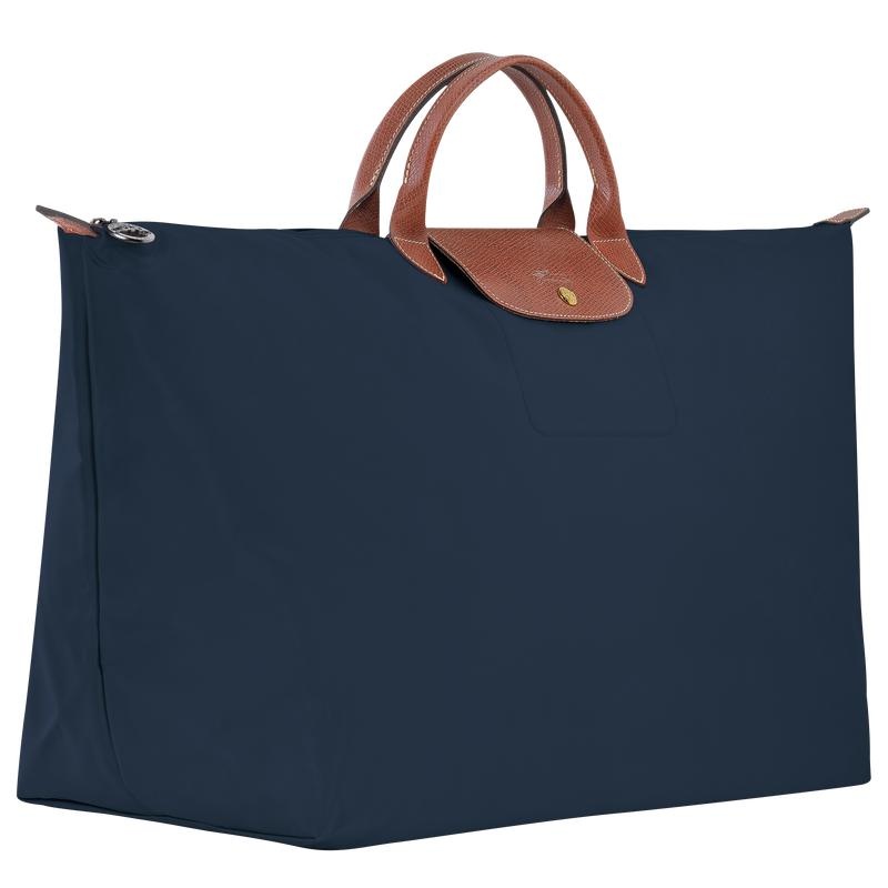 Sac de Voyage Longchamp Le Pliage Original M Femme Bleu Marine | 1058-CUMEJ