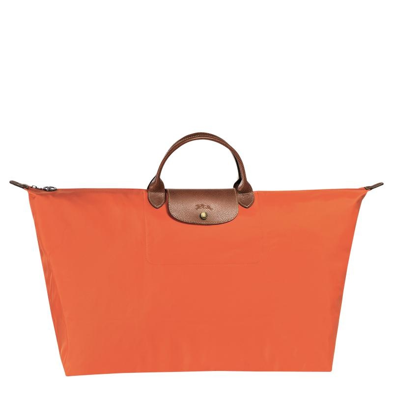 Sac de Voyage Longchamp Le Pliage Original M Homme Orange | 6047-ZMCUH