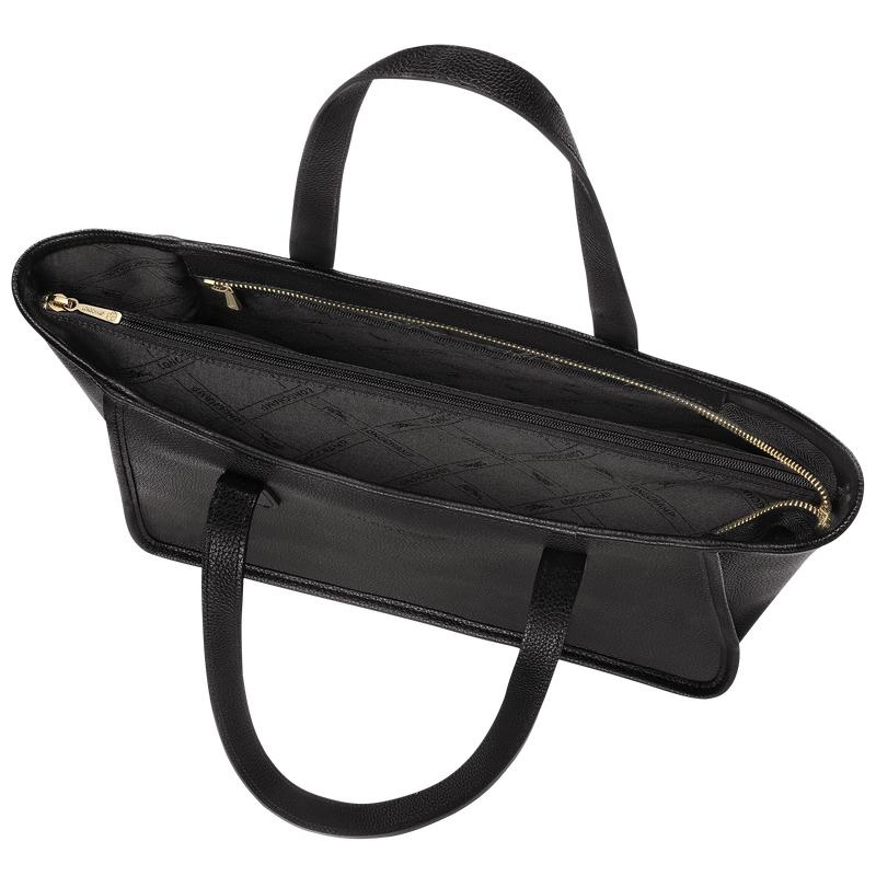 Sacs Fourre Tout Longchamp Le Foulonné L Femme Noir | 8796-IZLCM