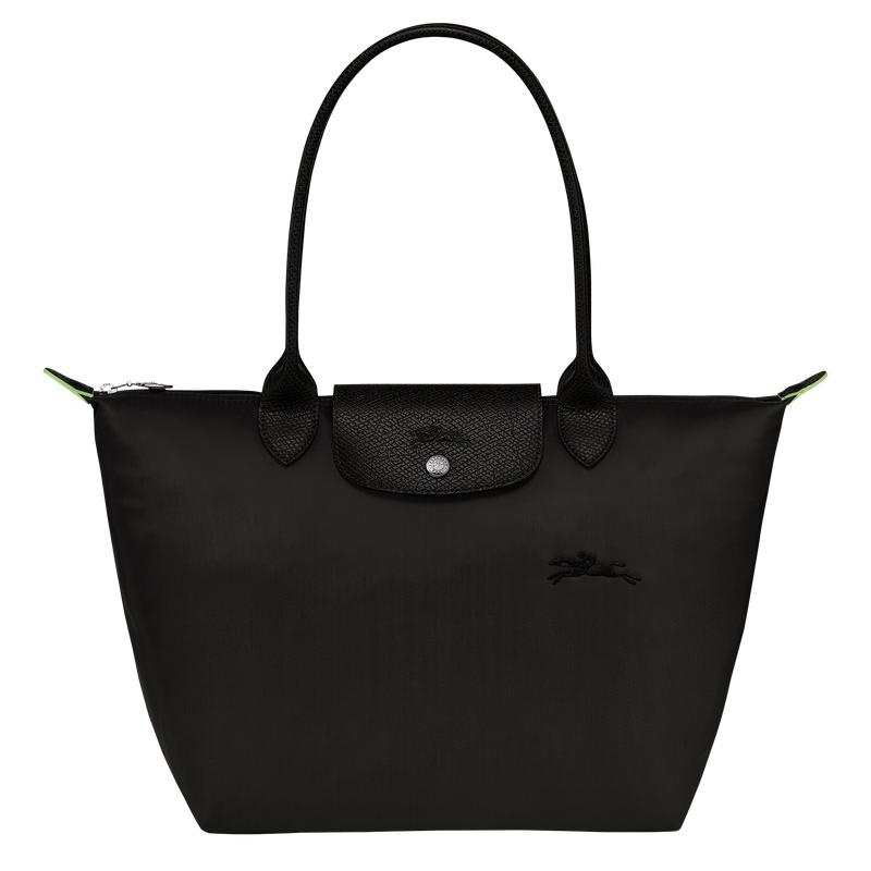 Sacs Fourre Tout Longchamp Le Pliage Green M Femme Noir | 3962-PKMAG