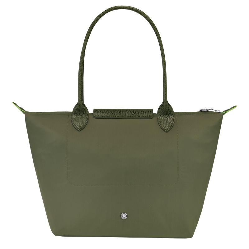 Sacs Fourre Tout Longchamp Le Pliage Green M Femme Vert | 1539-ASNTO