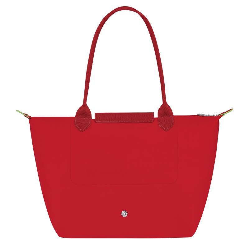 Sacs Fourre Tout Longchamp Le Pliage Green M Femme Rouge | 8654-ELMHC