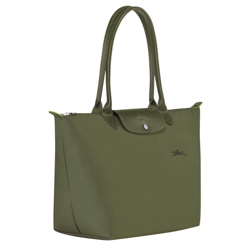 Sacs Fourre Tout Longchamp Le Pliage Green L Femme Vert | 8905-SPDYK