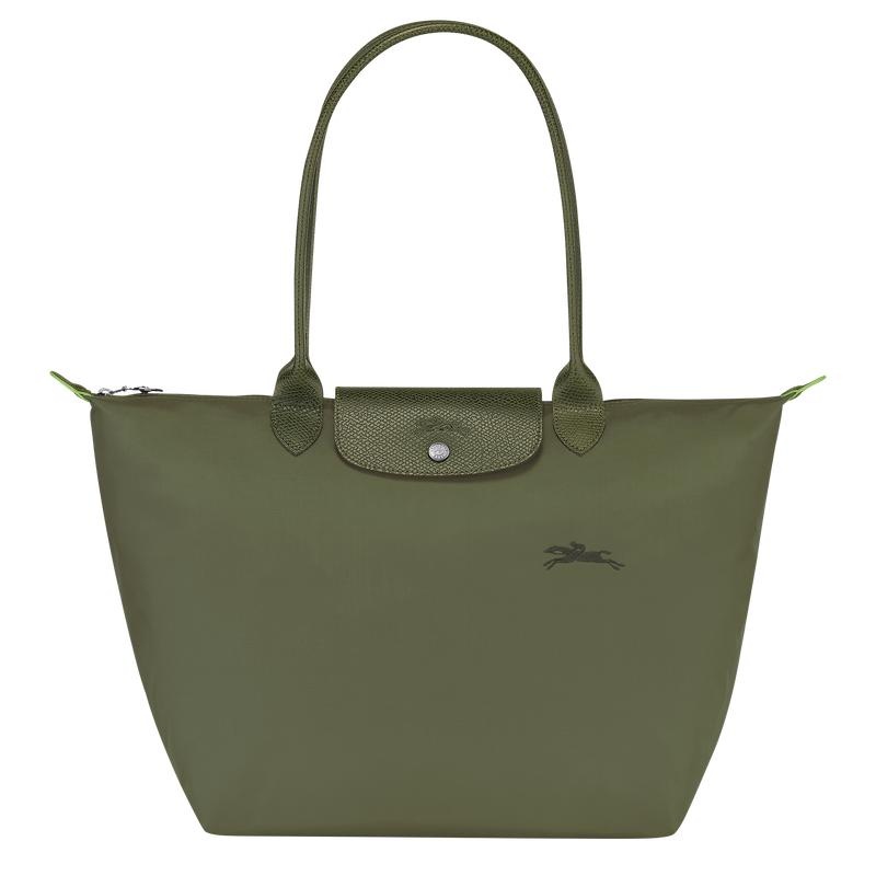 Sacs Fourre Tout Longchamp Le Pliage Green L Femme Vert | 8905-SPDYK