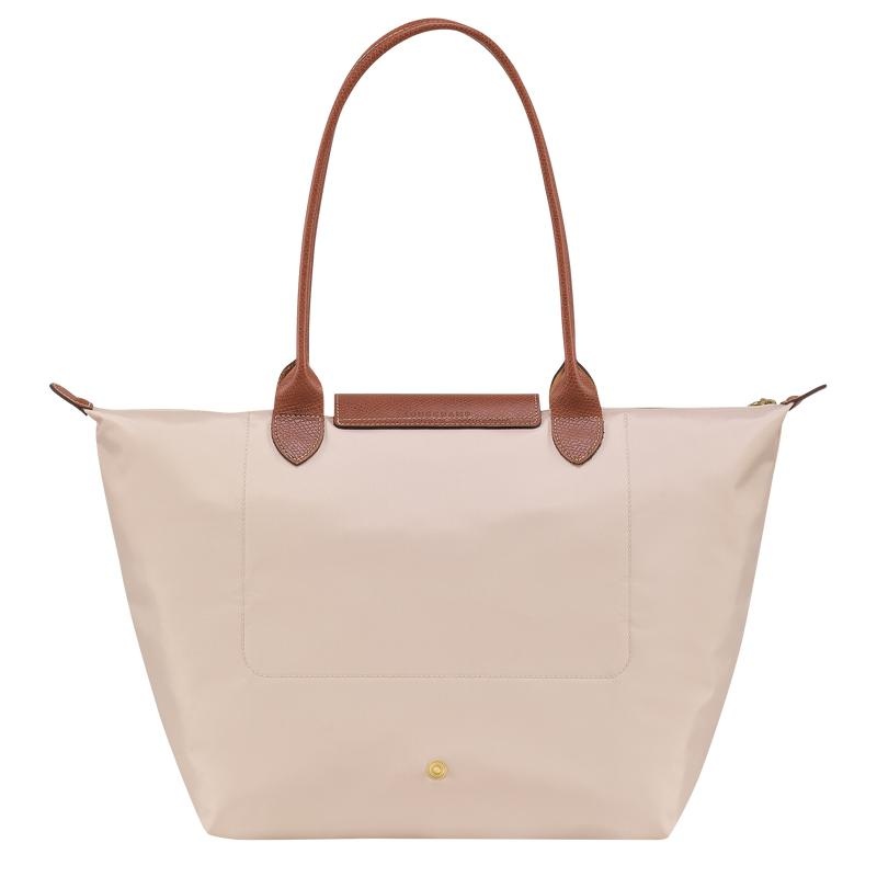 Sacs Fourre Tout Longchamp Le Pliage Original L Femme Blanche | 7960-QPGDB