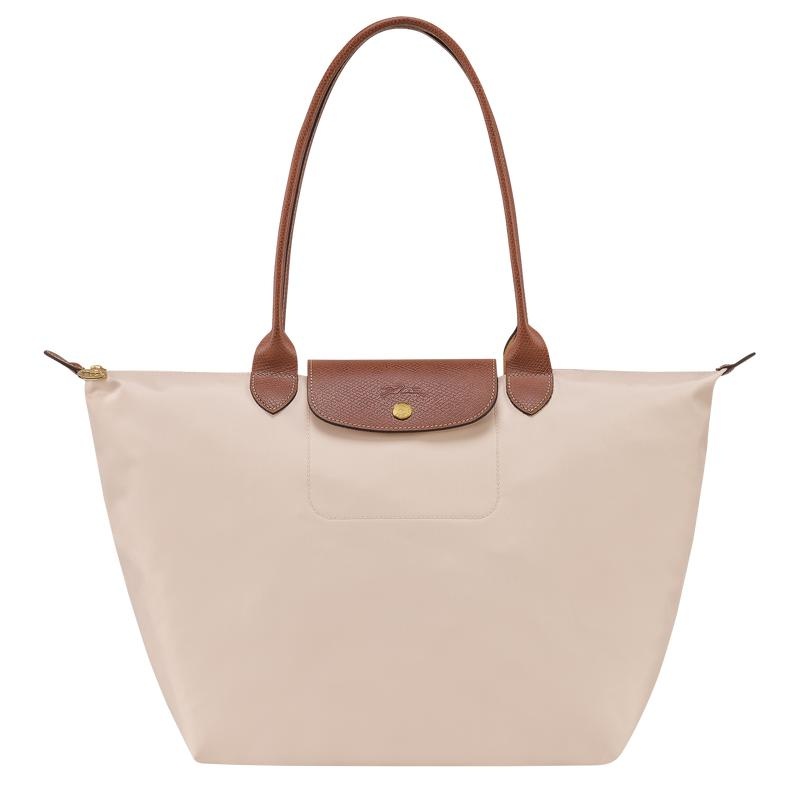 Sacs Fourre Tout Longchamp Le Pliage Original L Femme Blanche | 7960-QPGDB