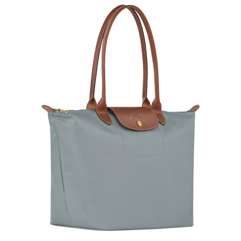 Sacs Fourre Tout Longchamp Le Pliage Original L Femme Grise | 0492-JBZQE