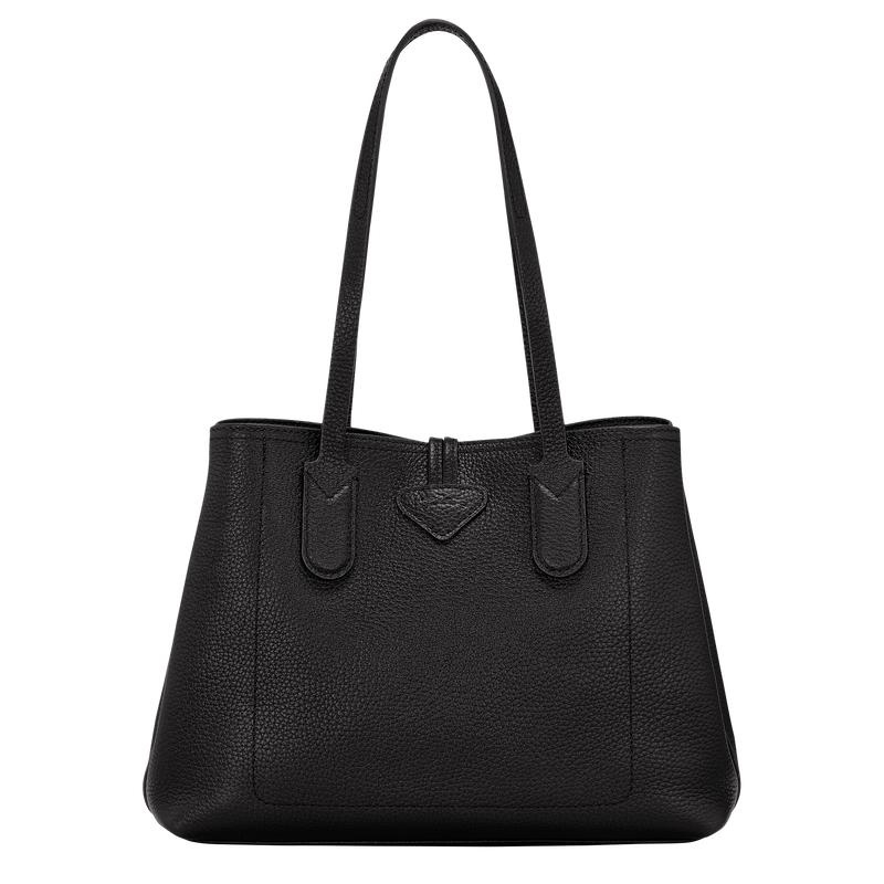 Sacs Fourre Tout Longchamp Roseau Essential M Femme Noir | 5971-AEFDH