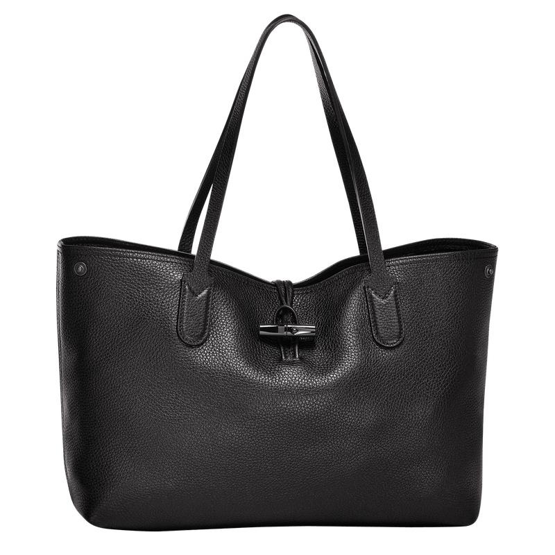 Sacs Fourre Tout Longchamp Roseau Essential L Femme Noir | 4106-VCQHL