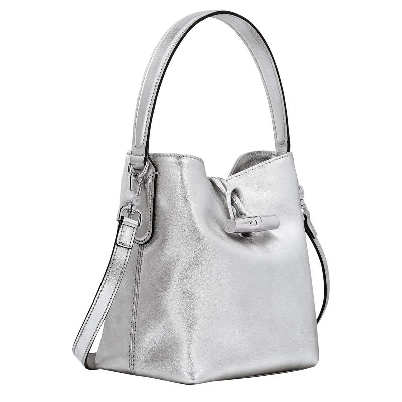 Sacs Seau Longchamp Roseau XS Femme Argent | 3019-MVRBS