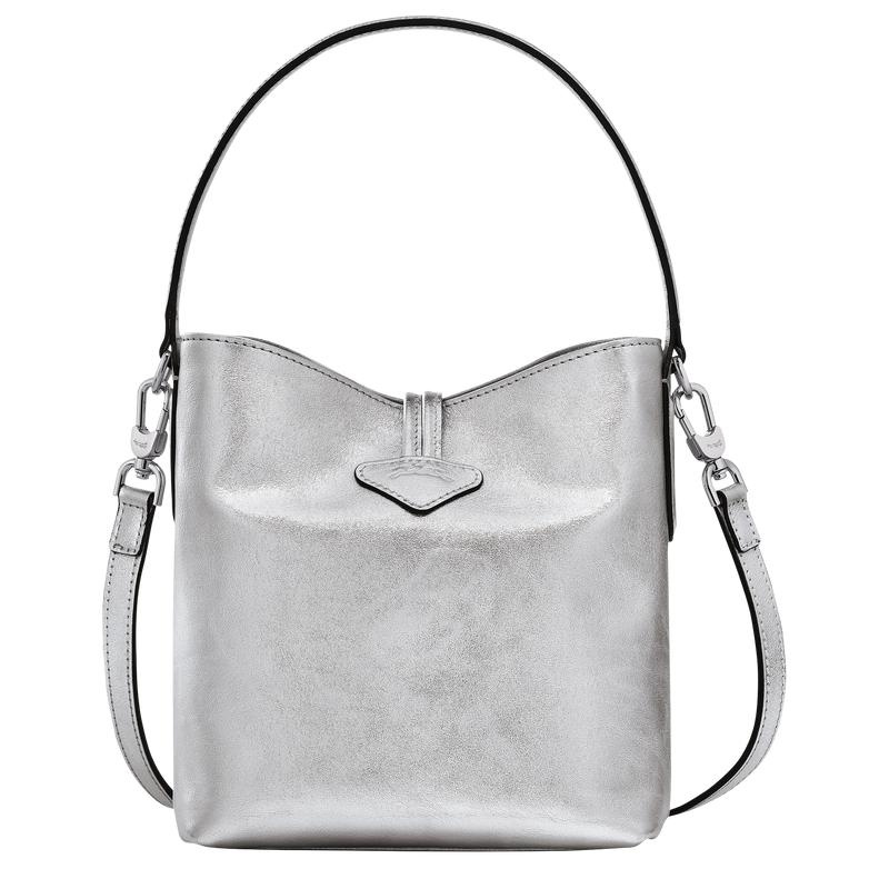 Sacs Seau Longchamp Roseau XS Femme Argent | 3019-MVRBS