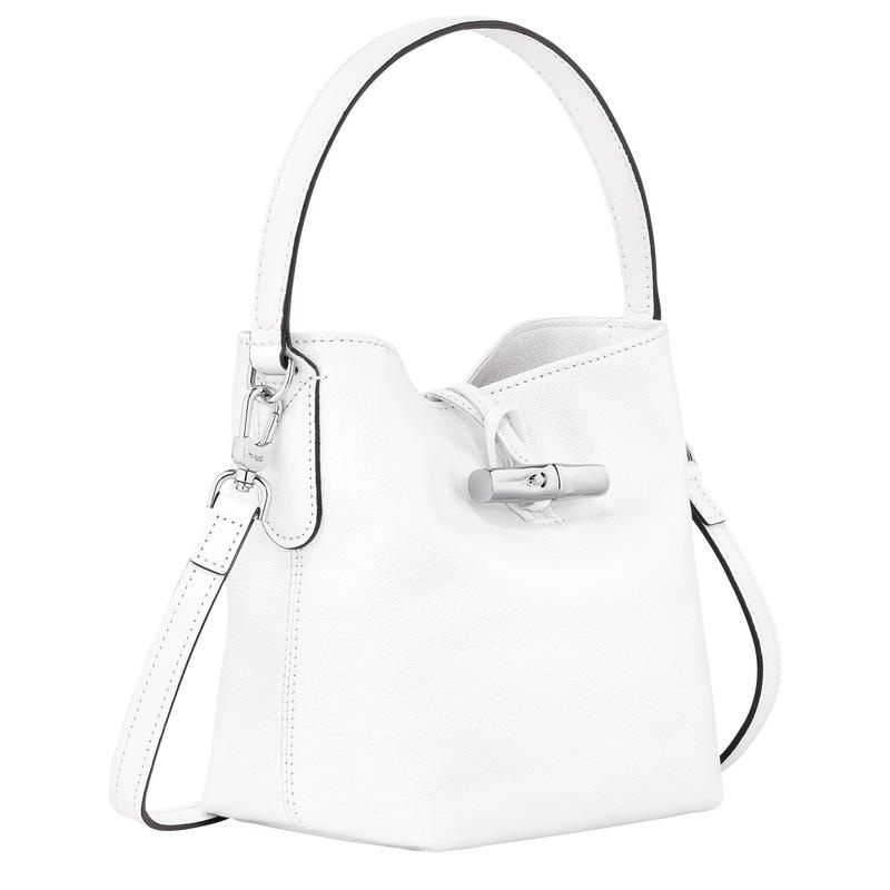 Sacs Seau Longchamp Roseau XS Femme Blanche | 9780-FQOAU