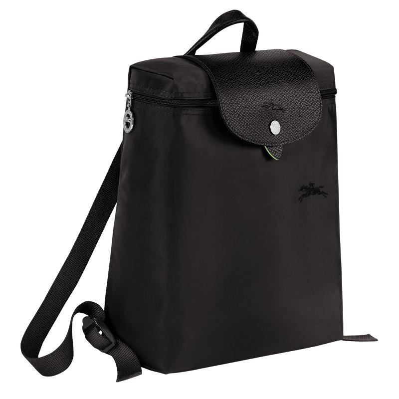 Sacs à Dos Longchamp Le Pliage Green M Femme Noir | 1798-PWJZL