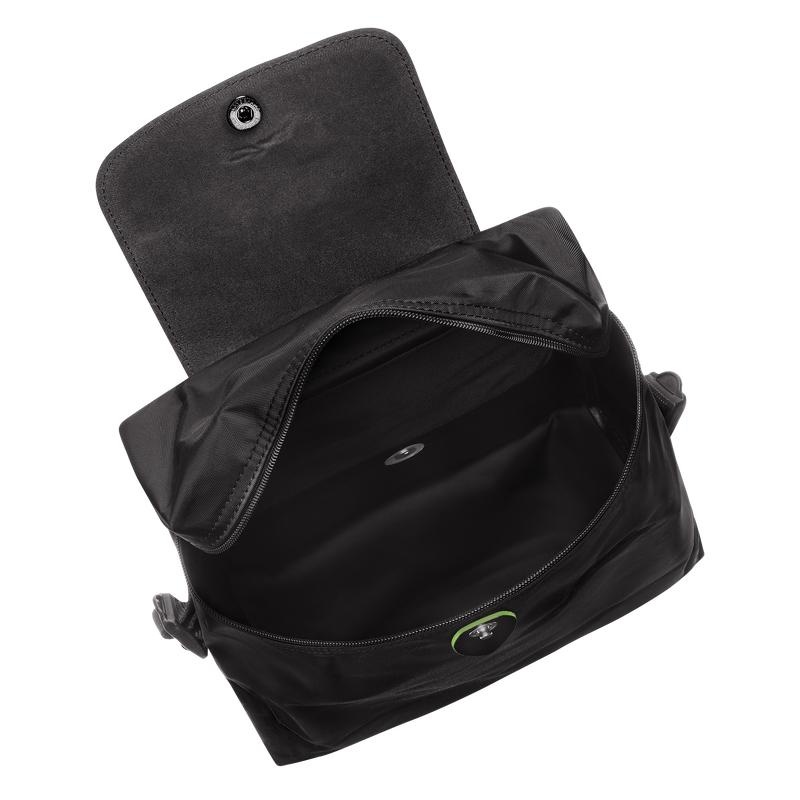 Sacs à Dos Longchamp Le Pliage Green M Femme Noir | 1798-PWJZL