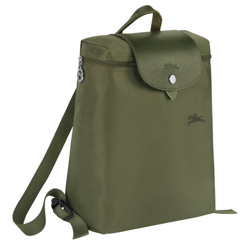 Sacs à Dos Longchamp Le Pliage Green M Femme Vert | 5980-NKTSD