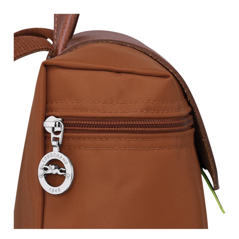 Sacs à Dos Longchamp Le Pliage Green M Homme Marron | 6549-BEAJC