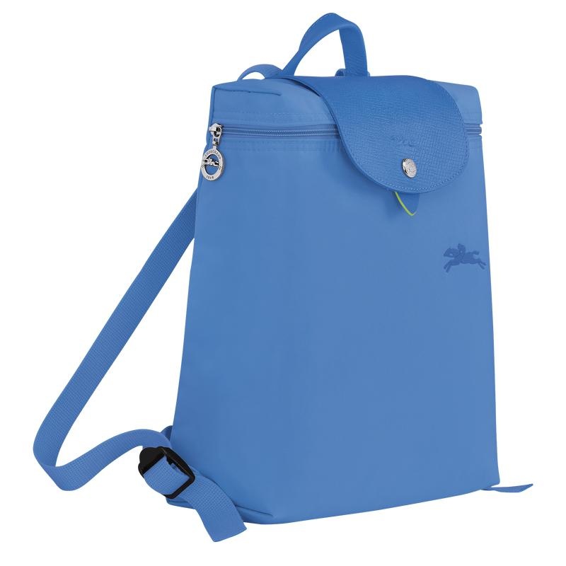 Sacs à Dos Longchamp Le Pliage Green M Homme Bleu | 5796-QVAFL