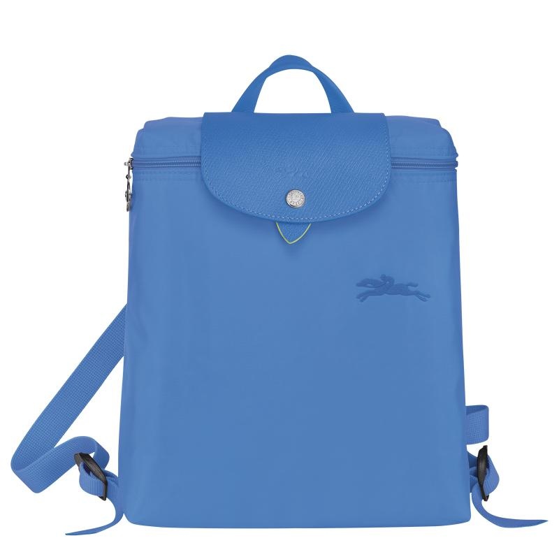 Sacs à Dos Longchamp Le Pliage Green M Homme Bleu | 5796-QVAFL