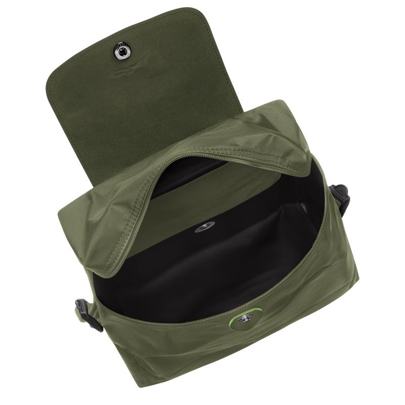 Sacs à Dos Longchamp Le Pliage Green M Homme Vert | 8256-QCNUM