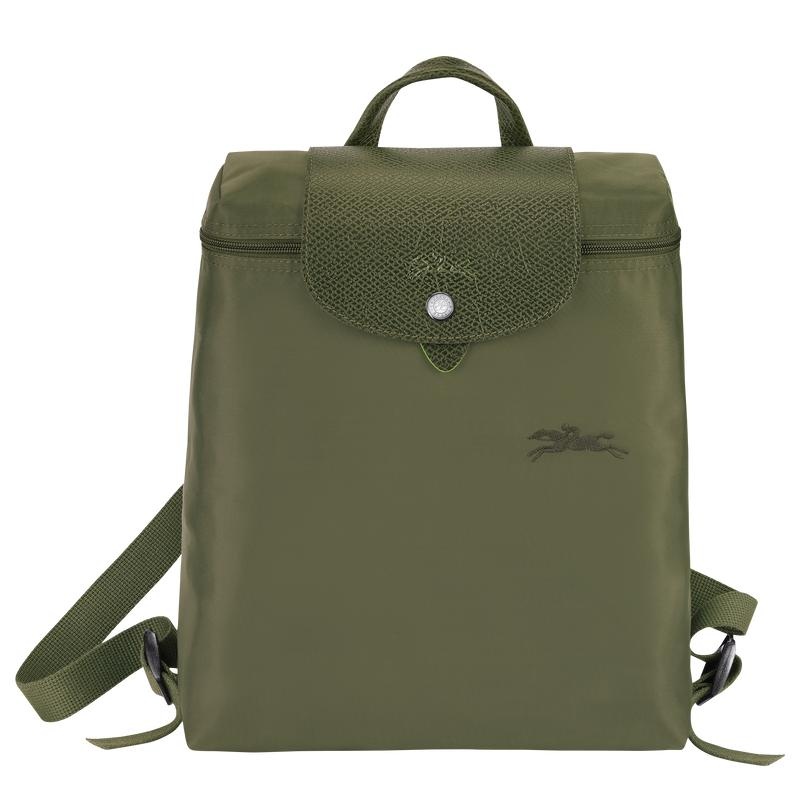 Sacs à Dos Longchamp Le Pliage Green M Homme Vert | 8256-QCNUM