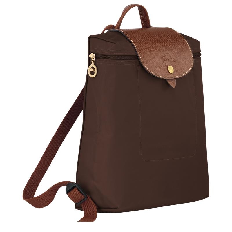 Sacs à Dos Longchamp Le Pliage Original M Femme Marron | 0687-DTGYX