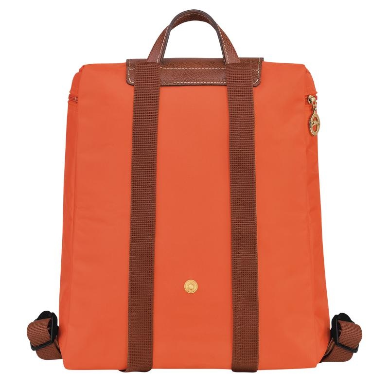 Sacs à Dos Longchamp Le Pliage Original M Femme Orange | 9317-VJNTK