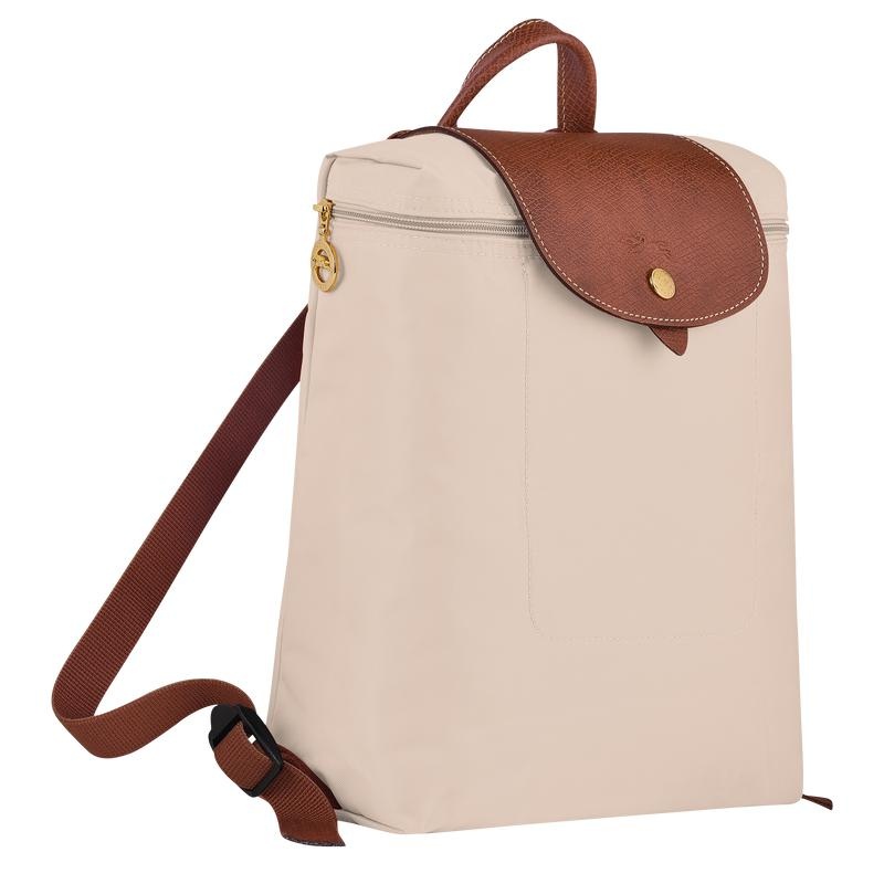 Sacs à Dos Longchamp Le Pliage Original M Femme Blanche | 6217-NAOTK