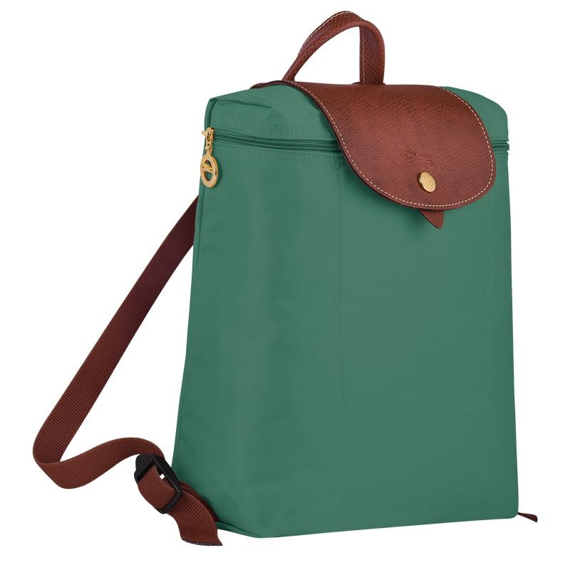 Sacs à Dos Longchamp Le Pliage Original M Femme Vert | 6348-KABOT