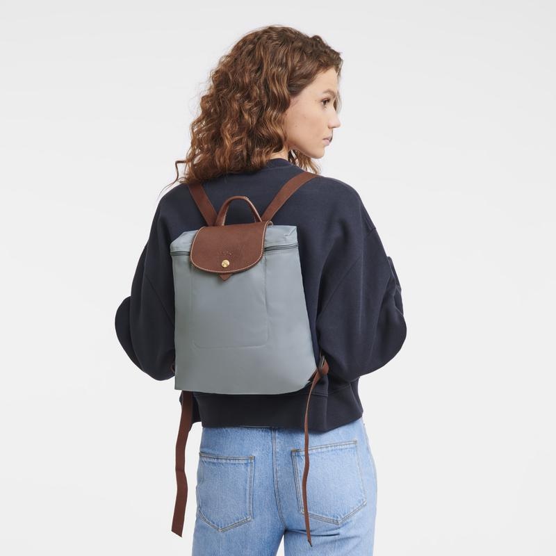 Sacs à Dos Longchamp Le Pliage Original M Femme Grise | 4786-NVFEH