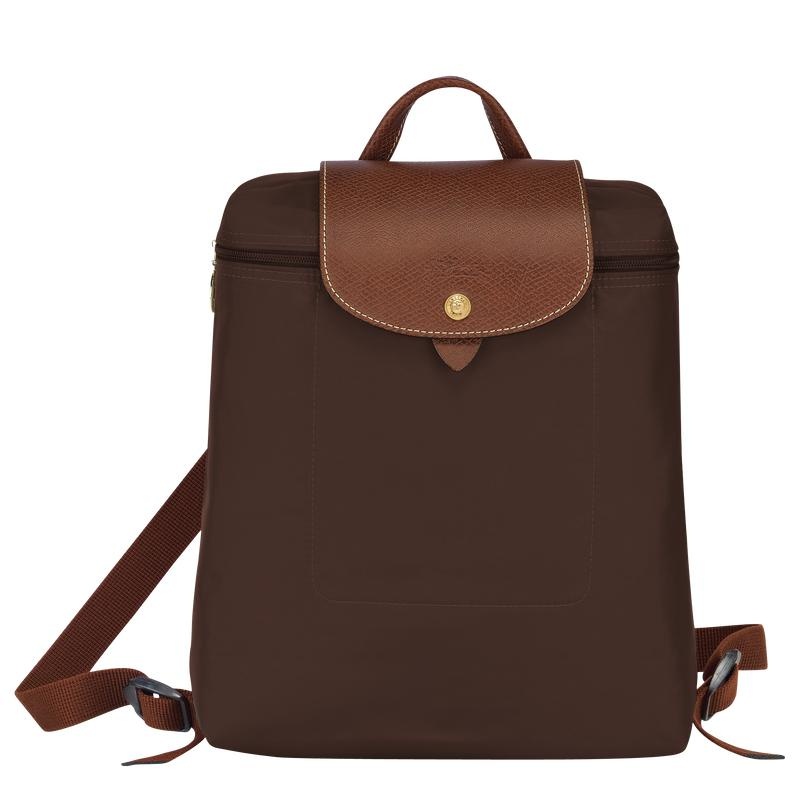 Sacs à Dos Longchamp Le Pliage Original M Homme Marron | 8745-PUFMB