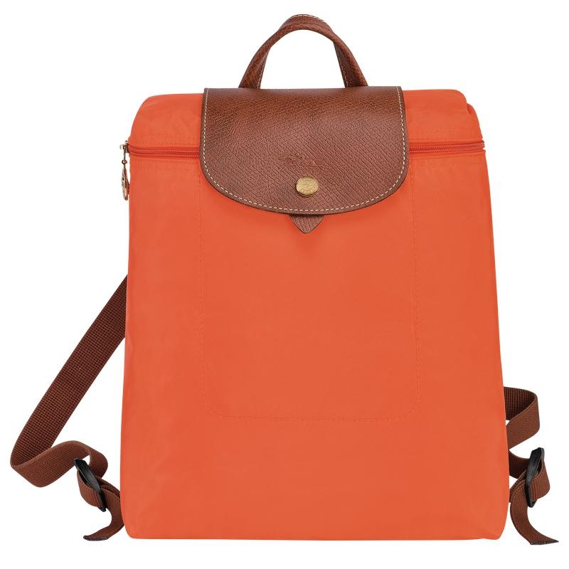 Sacs à Dos Longchamp Le Pliage Original M Homme Orange | 0759-JIWBV