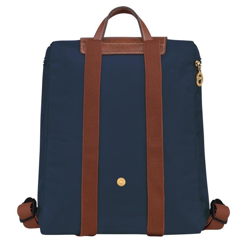 Sacs à Dos Longchamp Le Pliage Original M Homme Bleu Marine | 4628-MVUJT